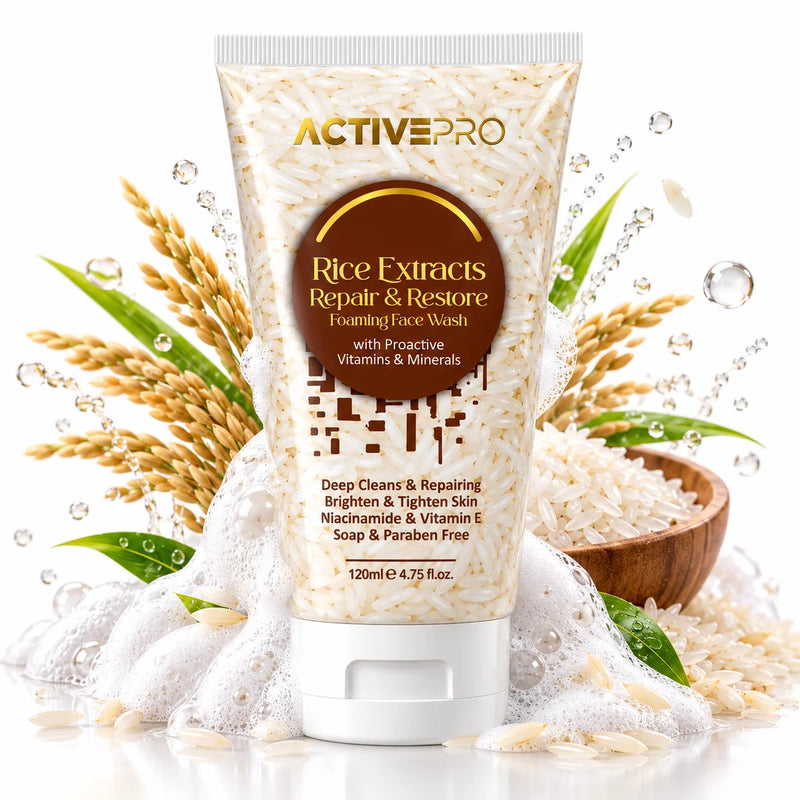 ActivePro Rice Extracts Repair & Restore Foaming Face Wash