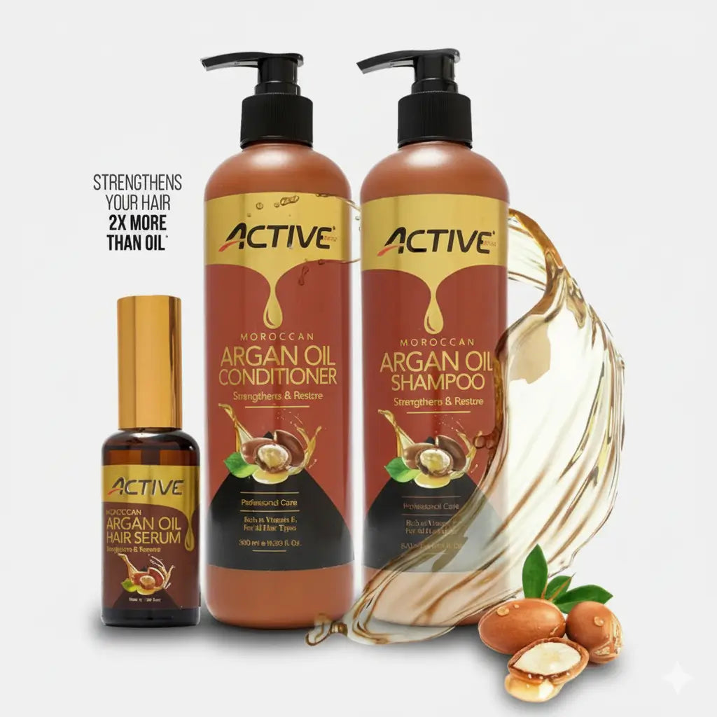 Buy Argan Oil Shampoo and Conditioner and get Hair Serum Free