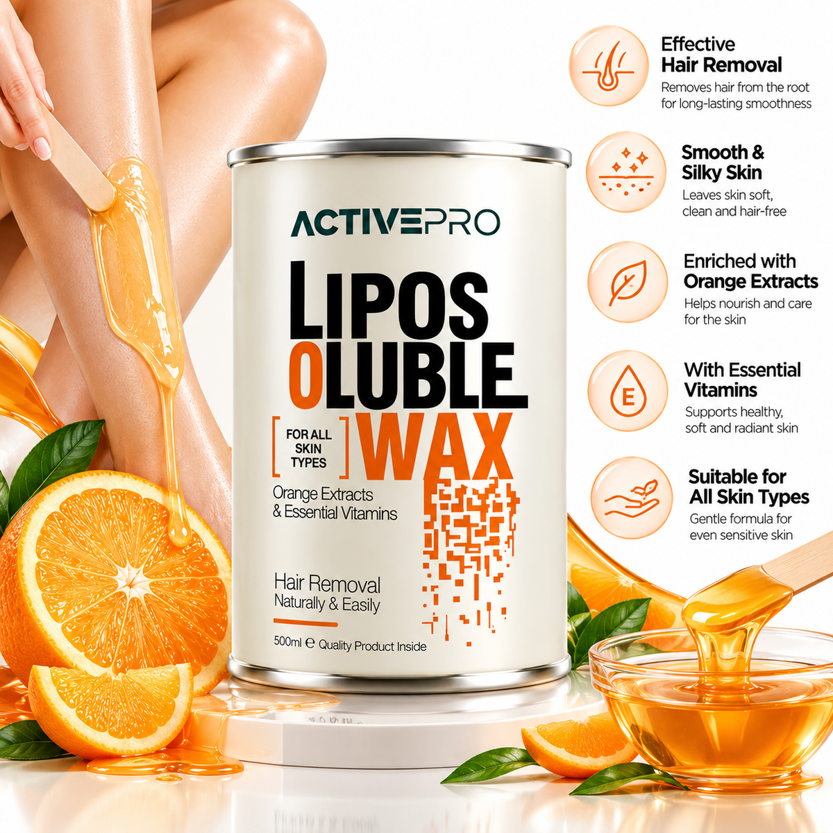 ActivePro Orange Liposoluble 800ml Wax