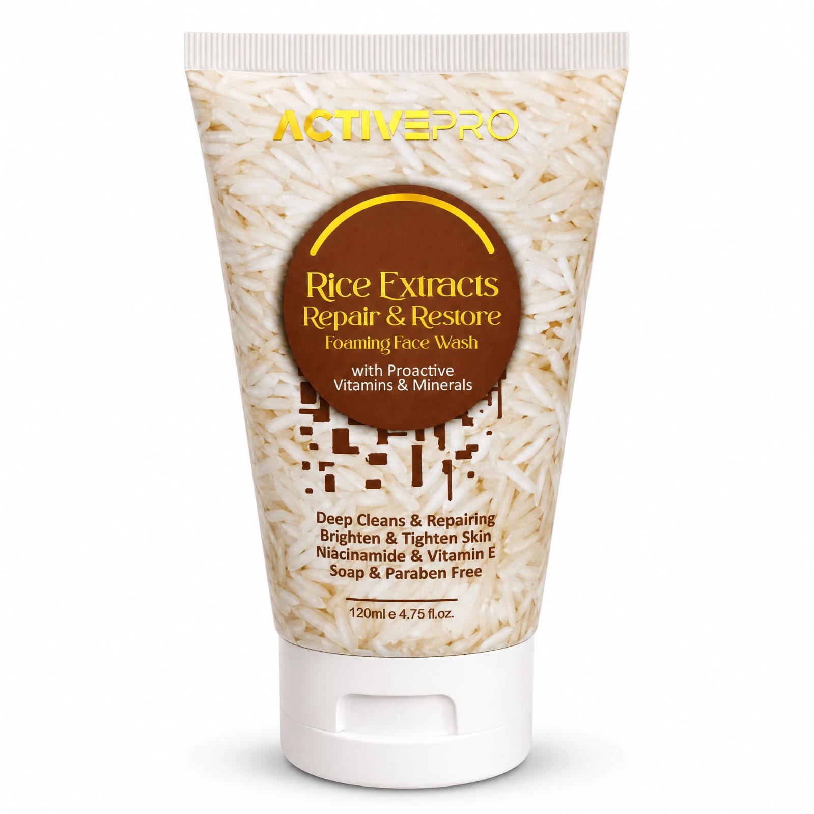 ActivePro Rice Extracts Repair & Restore Foaming Face Wash